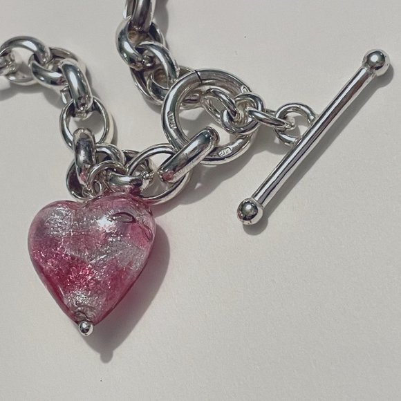 Kay Jewelers Jewelry - Trending Pink Heart 925 Chunky Choker/Bracelet